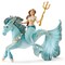 Schleich Bayala: Mermaid Eyela On Underwater Horse - 3pc Figurine Playset, Realistic Enchanting Figures, Fantasy Toy, Magical Decoration, Kids Ages 5+